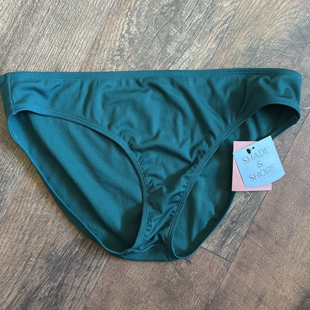 NWT Shade & Shore Emerald Bikini Bottom Swim